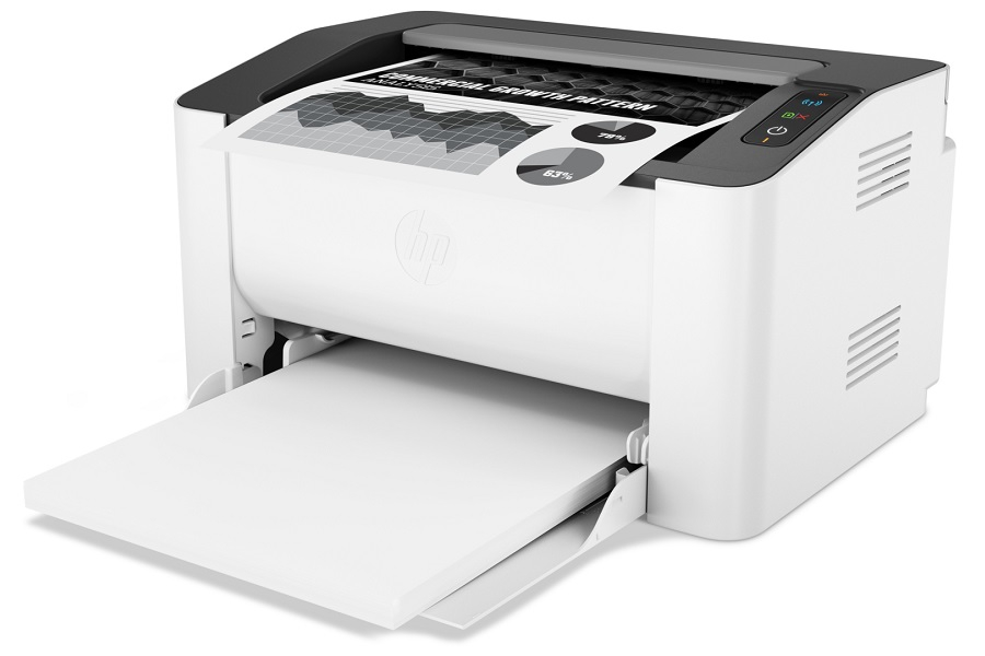 W Drukarce Laserowej Do Utrwalenia Na Kartce Wydruku Wykorzystuje Się Drukarka laserowa HP LJ 107w HP - Mogado sp. z o. o. - Dystrybutor