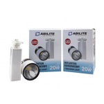 REFLEKTOR KIERUNKOWY TRACK LED ABILITE B.NATURALNA 20W/230V 1600LM 15° NA SZYNĘ / 2-pack